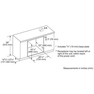 Thermador Masterpiece Series 30 in. 1.6 cu. ft. 1000W Built-In Microwave with Convection & Sensor Cooking - Stainless Steel, , hires