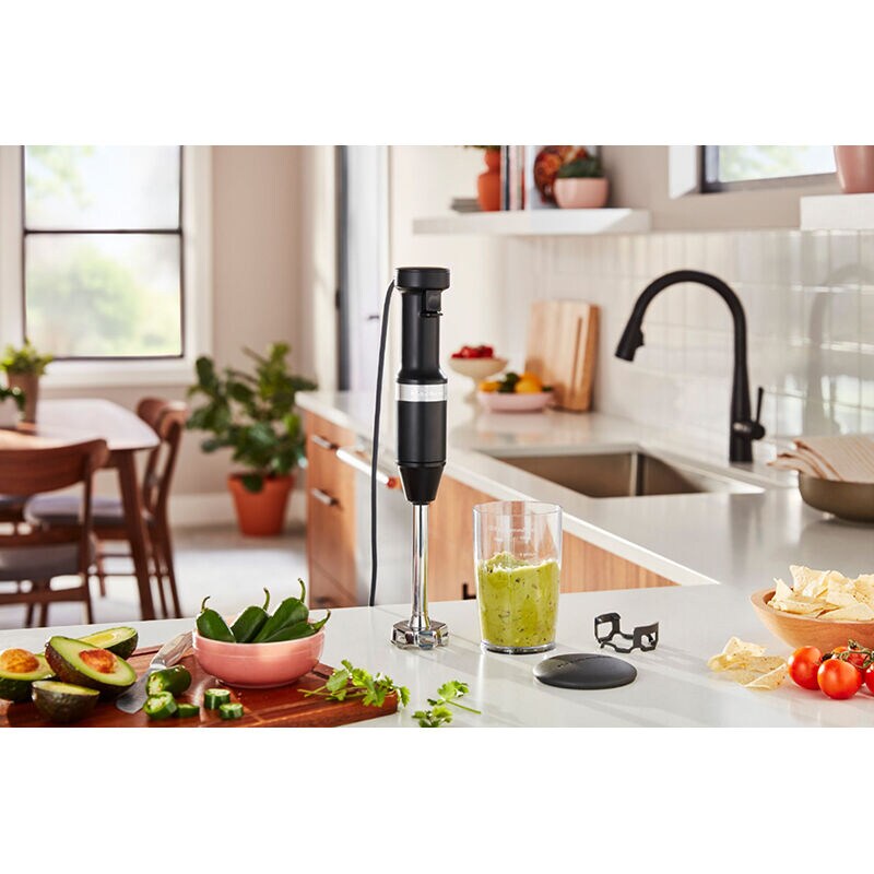 KitchenAid Variable Speed Hand Blender - Black Matte, , hires