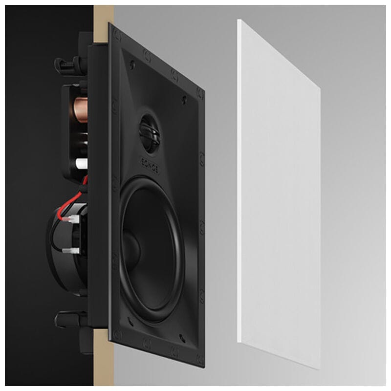 Sonos Architectural 6-1/2" Passive 2-Way In-Wall Speakers (Set) - White, , hires