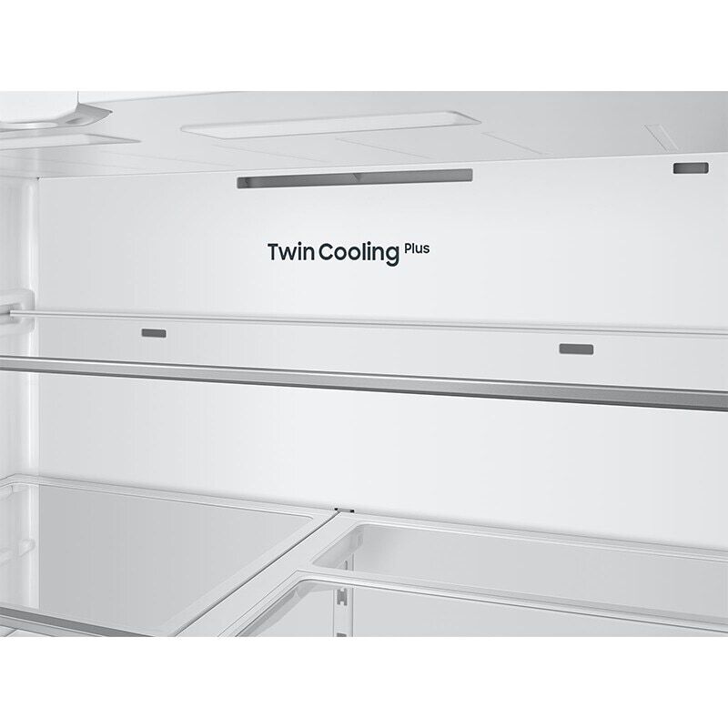 Samsung Bespoke 36 in. 24 cu. ft. Smart Counter Depth French Door Refrigerator with Internal Water AutoFill Pitcher - Stainless Steel, Stainless Steel, hires