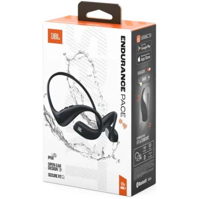JBL Endurance Pace True Wireless Open Ear Sport Headphones - Black, , hires