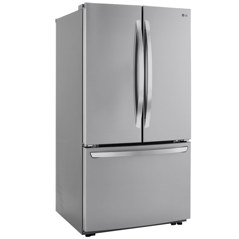 LG 23-cu ft Counter-depth Side-by-Side Refrigerator with Ice Maker  (Stainless Steel) in the Side-by-Side Refrigerators department at