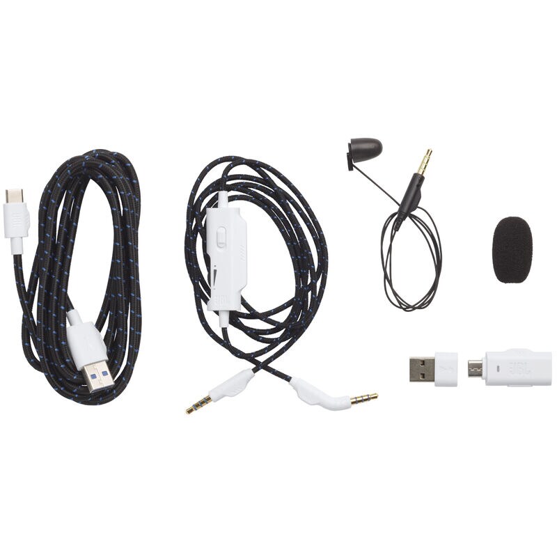 JBL Quantum 910P Wireless Over-Ear Gaming Headset with Head Tracking-Enhanced, Active Noise Cancelling & Bluetooth - White, , hires