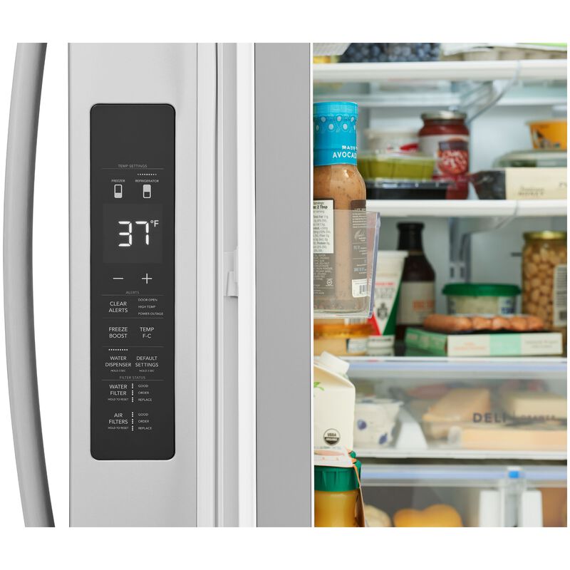 Frigidaire 36 in. 28.8 cu. ft. French Door Refrigerator with Internal Water Dispenser - Fingerprint-Resistant Stainless Steel Look, , hires