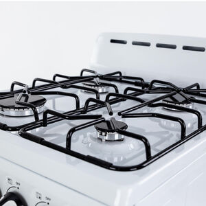 Avanti 20 in. 2.1 cu. ft. Oven Freestanding Gas Range with 4 Sealed Burners - White, , hires