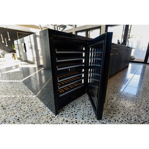 JennAir 24 in. Undercounter Wine Cooler with Wood Racks, Dual Temperature Zones & 45 Bottle Capacity - Custom Panel Ready, , hires