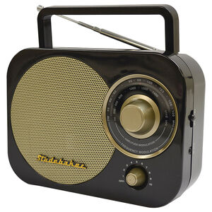 Studebaker Portable AM/FM Radio - Black, , hires