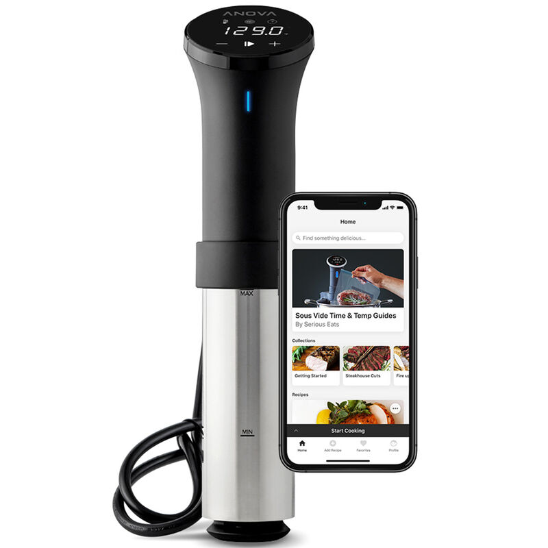 Anova Precision Cooker Sous Vide with 8L/Min Flow Rate, Wifi Connectivity & App Control - Black/Silver, , hires
