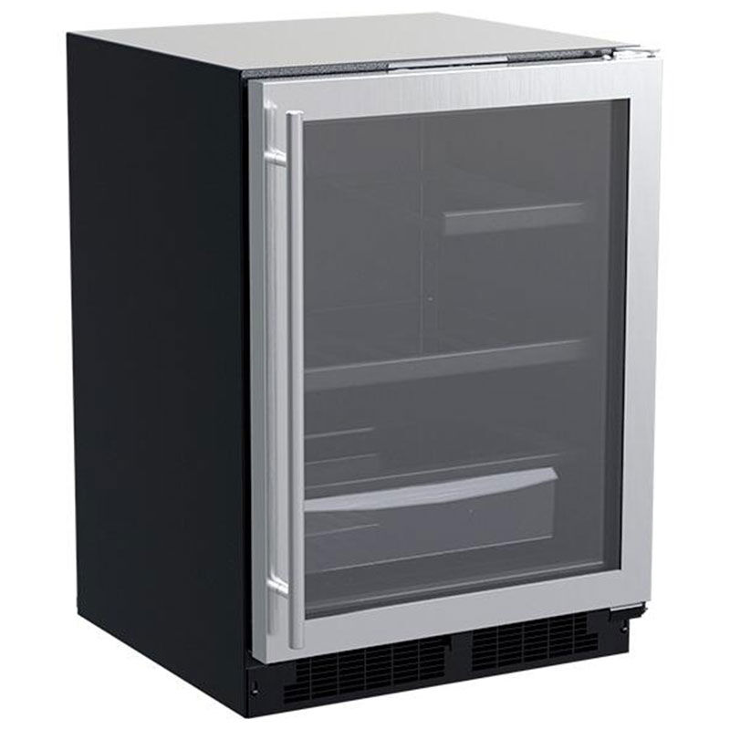 Marvel Classic Collection 24 in. 5.3 cu. ft. Built-In Undercounter Refrigerator - Stainless Steel, , hires