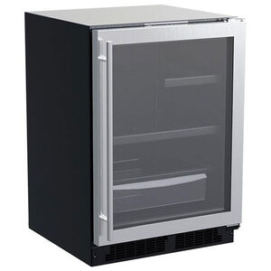 Marvel Classic Collection 24 in. 5.3 cu. ft. Built-In Undercounter Refrigerator - Stainless Steel, , hires