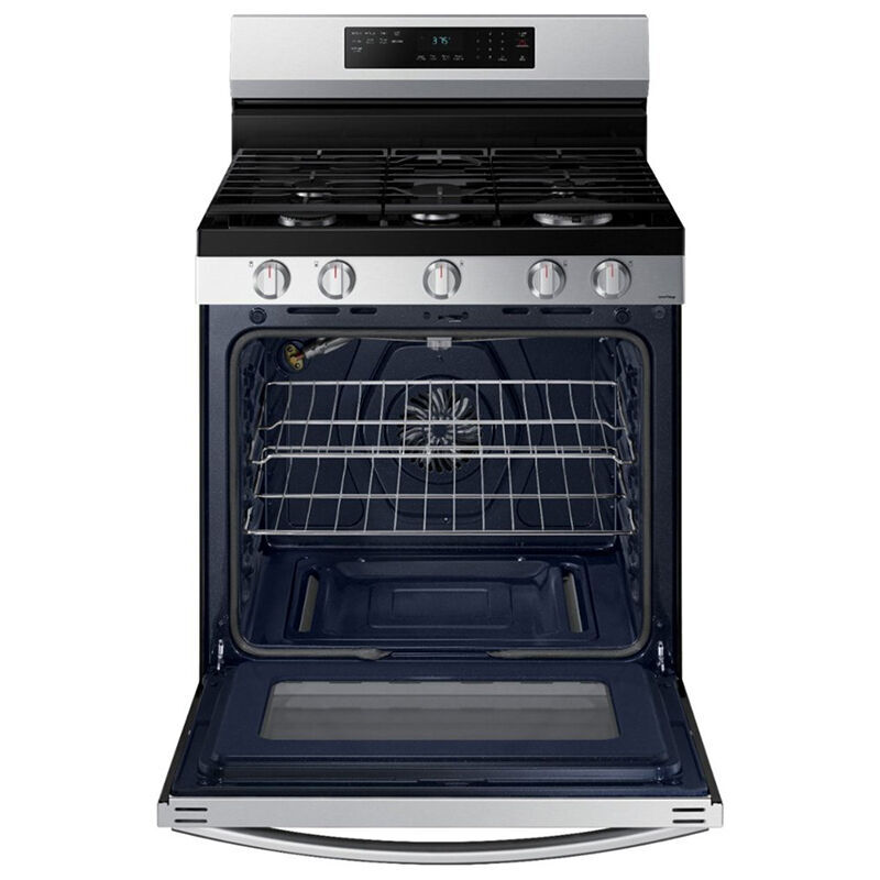 Samsung 30 in. 6.0 cu. ft. Smart Air Fry Convection Oven Freestanding Gas  Range with 5 Sealed Burners & Griddle - Stainless Steel