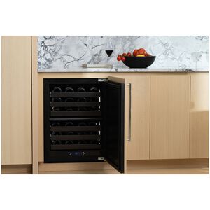 U-Line The Seamless Collection 24 in. Outdoor Undercounter Wine Cooler with Wire Racks, Dual Temperature Zones & 42-Bottle Capacity - Custom Panel Ready, , hires
