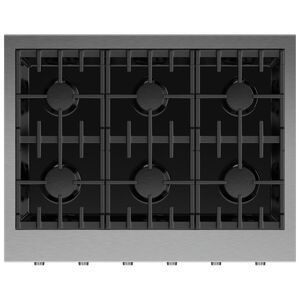 Fisher & Paykel Series 9 36 in. 6-Burner LP Gas Rangetop with Simmer Burner & Power Burner - Stainless Steel, , hires