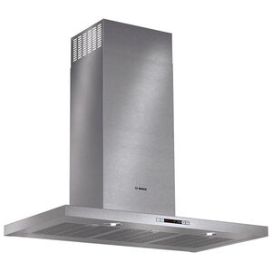 Bosch 500 Series 36 in. Convertible Chimney Style Range Hood with 600 CFM, 4 Fan Speeds & 2 Halogen Lights - Stainless Steel, , hires