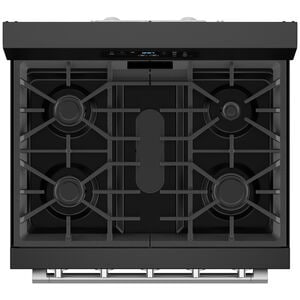 Maytag 30 in. 5 cu. ft. Air Fry Standard Convection Gas Range with 5 Sealed Burners - Black, Black, hires