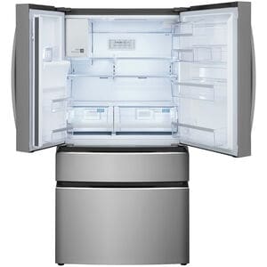 Frigidaire Gallery 36 in. 26.3 cu. ft. 4-Door French Door Refrigerator with Ice & Water Dispenser - Stainless Steel, , hires