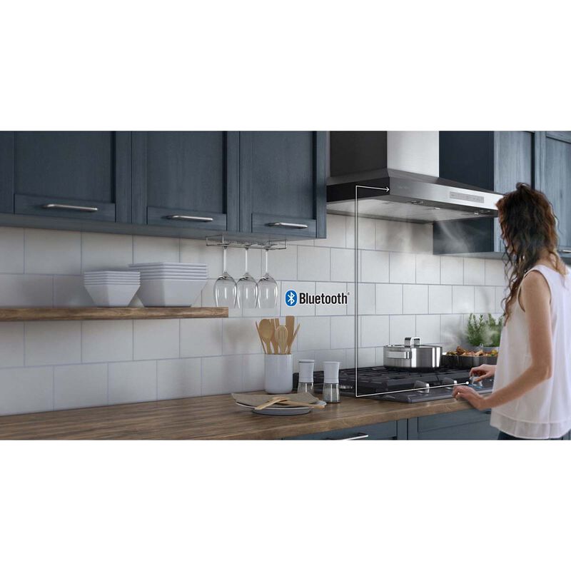 Samsung 36 in. 5-Burner Smart Natural Gas Cooktop with Griddle, Simmer Burner & Power Burner - Black Stainless, Black Stainless, hires