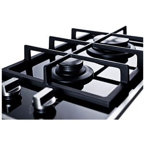 Summit 12 in. 2-Burner Natural Gas Cooktop - Black Glass, , hires