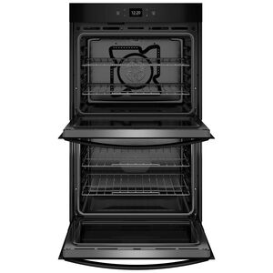 Whirlpool 30 in. 10.0 cu. ft. Electric Smart Double Wall Oven with Standard Convection & Self Clean - Black, Black, hires