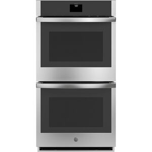 GE 27" 8.6 Cu. Ft. Electric Smart Double Wall Oven with True European Convection & Self Clean - Stainless Steel, Stainless Steel, hires