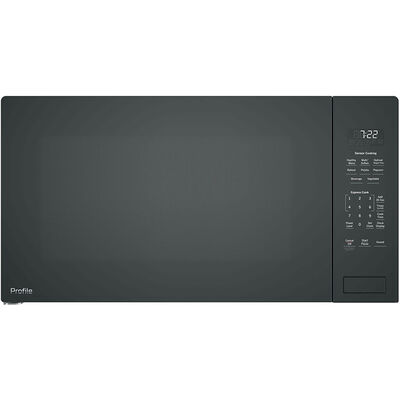 GE Profile 24 in. 2.2 cu.ft Built-In Microwave with 10 Power Levels & Sensor Cooking Controls - Black | PEB7227DLBB