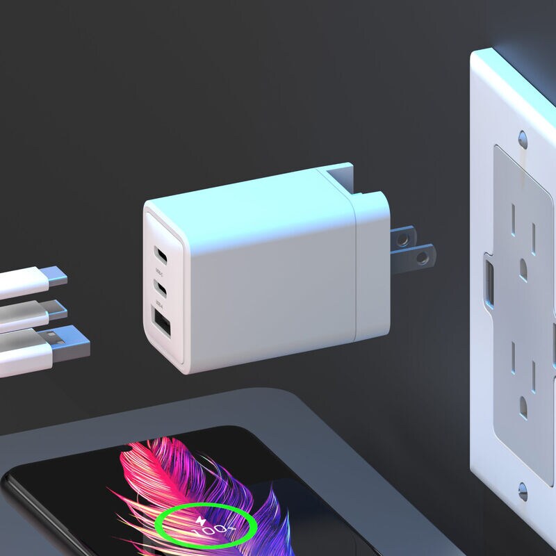PhoneSuit - GaN USB-C/C/A Wall Charger - White, , hires