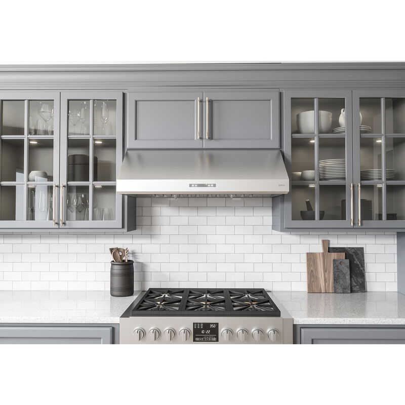 Zephyr 30 in. Convertible Canopy Pro Style Range Hood with 700 CFM, 6 Fan Speeds & 2 LED Lights - Stainless Steel, , hires