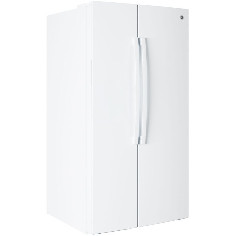 GE 36 in. 28.5 cu. ft. Garage-Ready Side-by-Side Refrigerator - White, White, hires