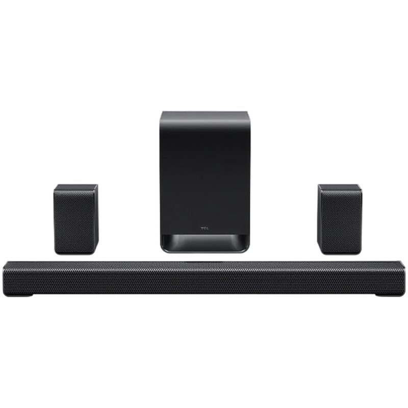 TCL S-Class 5.1 Channel Dolby Atmos Sound Bar with Bluetooth & Wireless Subwoofer - Black, , hires