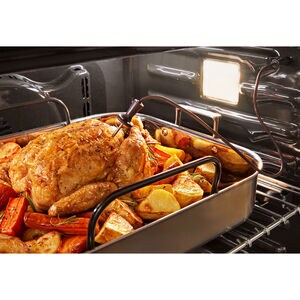 KitchenAid 30 in. 5 cu. ft. Smart Electric Single Wall Oven with True European Convection - Black Stainless Steel with PrintShield Finish, Black Stainless Steel with PrintShield Finish, hires