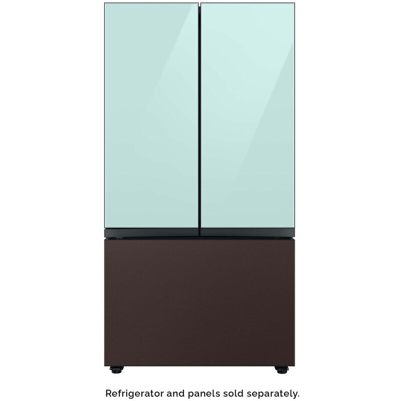 Samsung BESPOKE 3-Door French Door Top Panel for Refrigerators - Morning Blue Glass, , hires