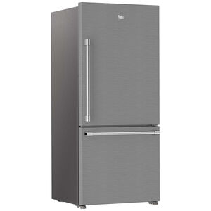 Beko 30 in. 16.1 cu. ft. Smart Counter Depth Bottom Freezer Refrigerator with Ice Maker - Fingerprint Resistant Stainless, , hires