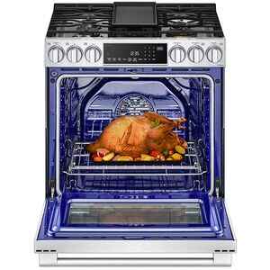 LG InstaView 30 in. 6.3 cu. ft. Smart Air Fry True European Convection Slide-In Gas Range with 5 Sealed Burners & Griddle - Stainless Steel, , hires