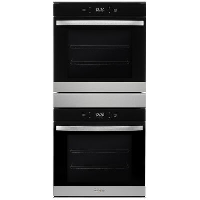 Whirlpool 24 in. 5.8 cu. ft. Electric Smart Double Wall Oven with True European Convection - Stainless Steel | WOD52ES4MZ