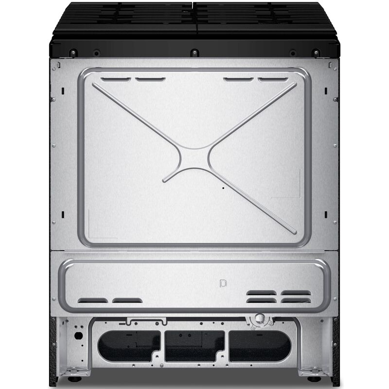 KitchenAid 30 in. 7.1 cu. ft. Air-Fry True European Convection Steam Oven Slide-In Dual Fuel Range with 5 Sealed Burners - Stainless Steel with PrintShield Finish, , hires