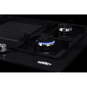 Summit 30 in. 4-Burner Natural Gas Cooktop - Black, , hires