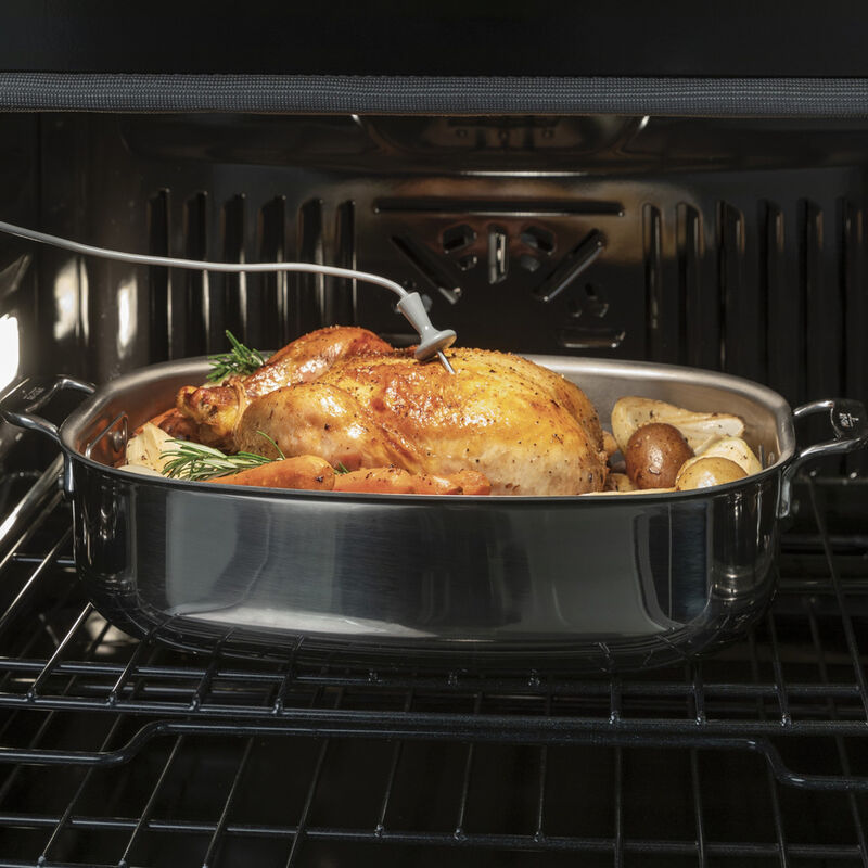 Cafe Professional Series 30 in. 10 cu. ft. Smart Top Control Electric Double Wall Oven with True European Convection - Stainless Steel, Stainless Steel, hires