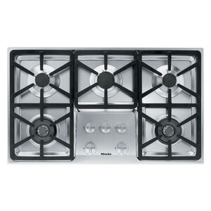 Miele Professional Series 36 in. 5-Burner Natural Gas Cooktop with Power Burner - Stainless Steel, , hires