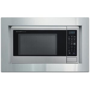 Sharp 30 in. Trim Kit for Microwaves - Stainless Steel, , hires