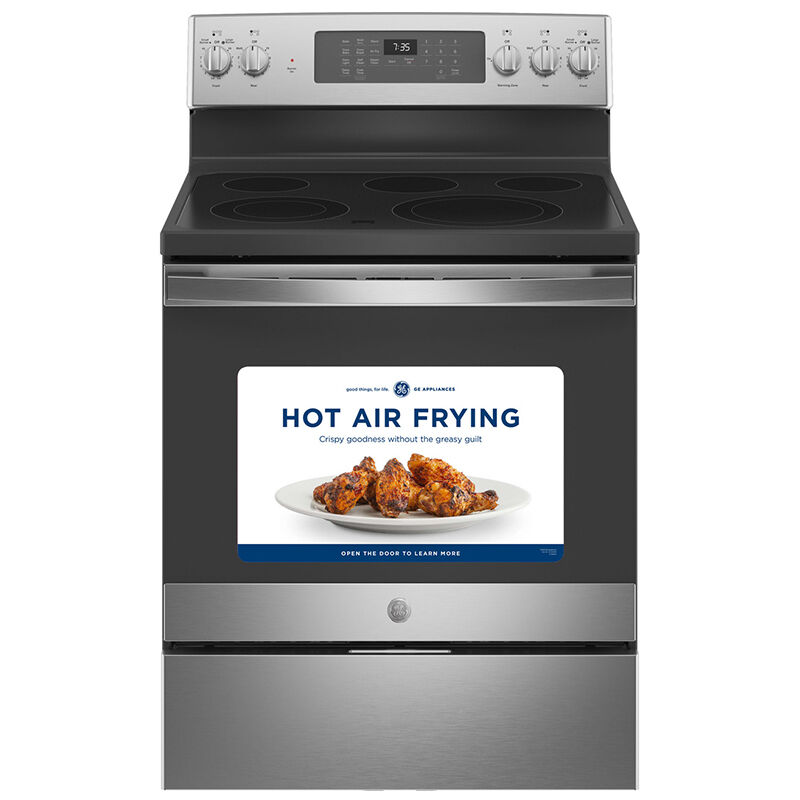 GE 30 in. 5.3 cu. ft. Air Fry Convection Oven Freestanding