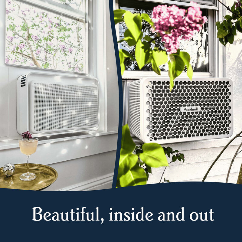 Windmill 8,000 BTU 115V Smart Energy Star Window Air Conditioner with 3 Fan Speeds, Sleep Mode & Remote Control - White, , hires