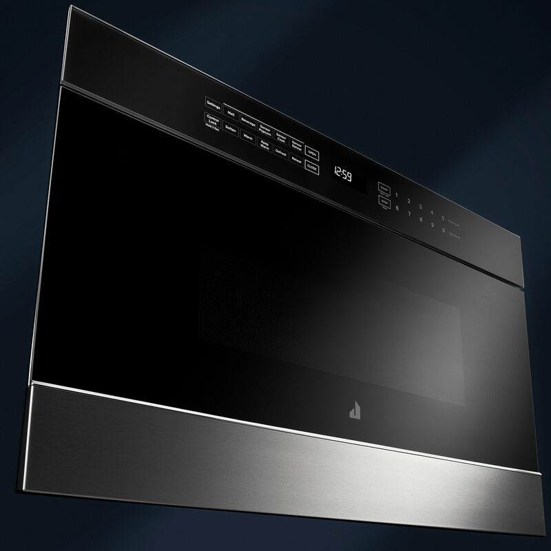 JennAir Noir 24 in. 1.2 cu. ft. 950W Drawer Microwave with Sensor Cooking - Floating Glass Black, , hires