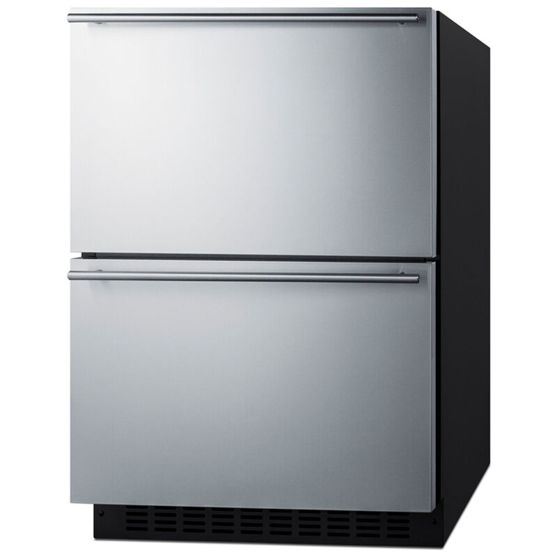 Summit 24 in. 3.3 cu. ft. Outdoor Refrigerator & Freezer Drawer - Stainless Steel/Panel Ready, , hires