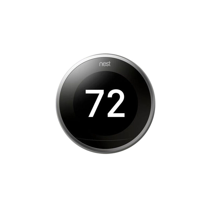 Google Nest Learning Thermostat 3rd Generation - Stainless Steel, , hires