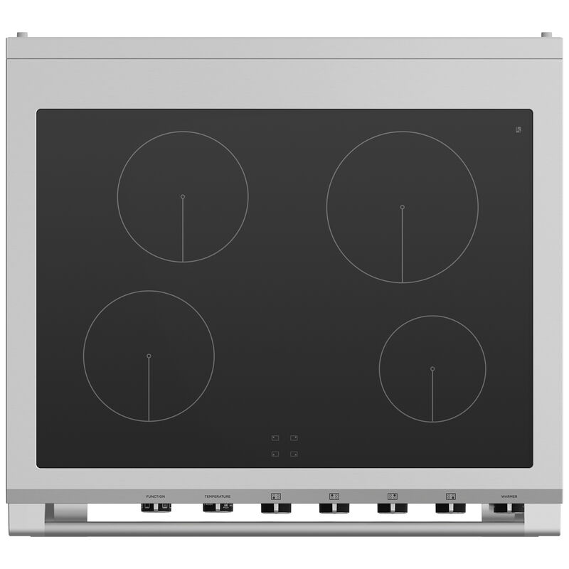 Fisher & Paykel Series 9 Classic 30 in. 3.5 cu. ft. True European Convection Electric Range with 4 Induction Burners - Red, , hires