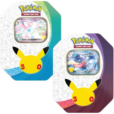 Pokemon Trading Card Game: 30th Celebration Tin (Styles May Vary) | NDPK30T10464