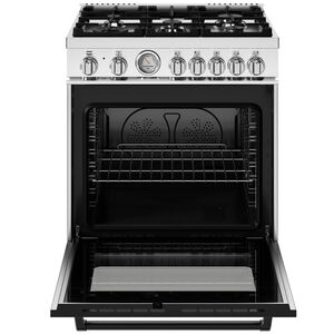 Bertazzoni Master Series 30 in. 4.7 cu. ft. Convection Oven Freestanding Natural Gas Dual Fuel Range with 5 Sealed Burners - Stainless Steel, , hires