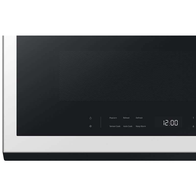 Samsung Bespoke 30 in. 2.1 cu. ft. Over-the-Range Smart Microwave with 10 Power Levels, 400 CFM & Sensor Cooking Controls - White Glass, White Glass, hires