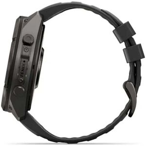 Garmin fenix 9 Pro 51 mm, AMOLED Smart Watch - Carbon Gray DLC Titanium with Black/Pebble Gray Silicone Band, , hires
