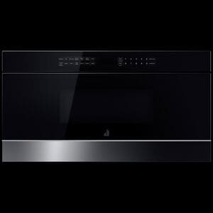 JennAir Noir 30 in. 1.2 cu. ft. 950W Drawer Microwave with Sensor Cooking - Floating Glass Black, , hires